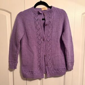 Vintage 70s grandma knit cardigan
